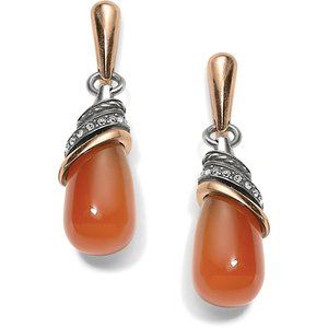 Neptune's Rings Carnelian Teardrop Earring